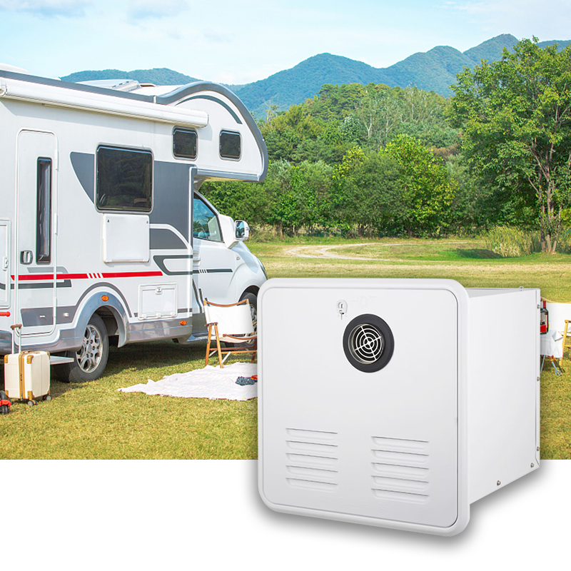 New Design 8L White square Electric 20w Hot caravan tank Rv Gas Water Heater