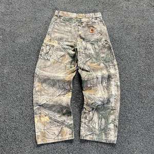 High Quality Stacked Camouflaged Straight Wide Leg <strong>Real</strong> Tree Camo Pants Manufacturer Custom Printing Casual <strong>Denim</strong> New Trending - Product Image 1