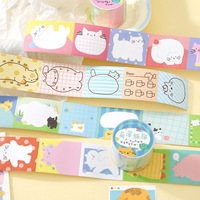 1 rouleau de ruban adhésif plat pour journal intime, motifs de chats mignons, pour Bullet Journal et projets DIY