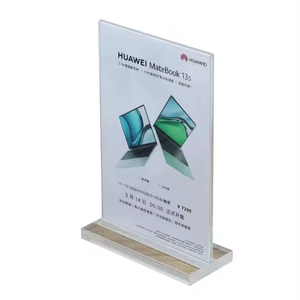 Acrylic t hình dạng hai mặt bảng hiển thị hàng đầu Đứng Giữ dấu - Product Image 6