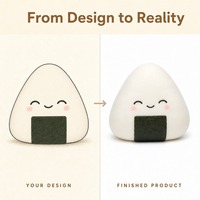 Jouet sensoriel anti-stress personnalisé en forme de boule de riz Onigiri, souple et rebondissant en TPR, à récupération lente, fabrication OEM ODM
