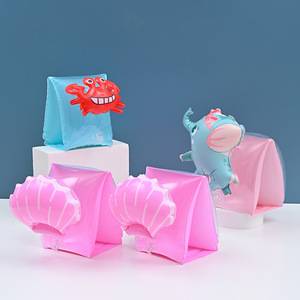 Brassard gonflable pour enfants, style dessin animé, aide à la flottabilité pour la natation, manches aquatiques pour enfants, PVC 0,2 mm - Product Image 2