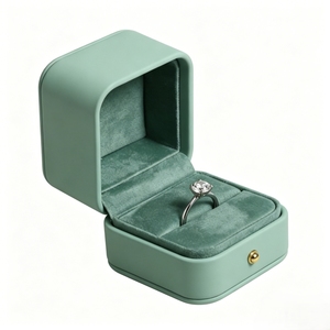 Luxury Faux Leather <b>Ring</b> <b>Box</b> Wholesale Custom Logo Premium Jewelry <b>Gift</b> Packaging <b>Box</b> Factory Direct <b>for</b> High End Brands - Product Image 4