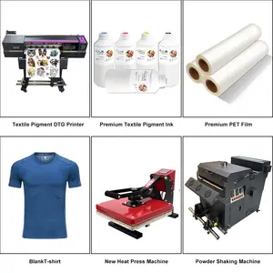DTF Printer White Ink Premium Quality DTF Pigment Ink Powder And Film For Epson L805 L1800 XP600 I3200 Printhead