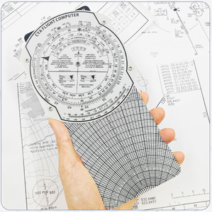 Regla Deslizante de Navegación para Estudiantes DF E6B, Herramienta de Guía Gráfica para Mapas de Aviación, Computadora de Vuelo de Plástico, Hecho en China - Product Image 6