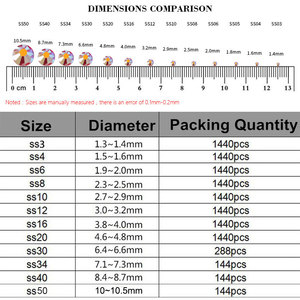 Đá pha lê Hàn Quốc dán nóng, mặt phẳng, nhiều màu sắc AB, 3D, dùng cho giày dép, quần áo, túi xách - Đá pha lê dán nóng, mặt phẳng, co giãn - Product Image 4