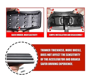 LUMA Penutup Pedal Gas & Rem Mobil Berkualitas Tinggi Bahan ABS untuk Bronco 2021-2024 2/4-Pintu Pemasangan Mudah Warna Hitam - Product Image 4