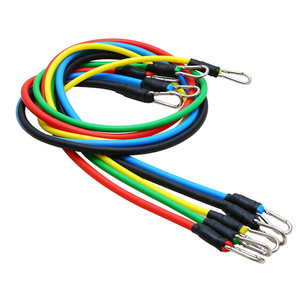 Venta al por mayor de látex con logotipo personalizado Yoga elástico gimnasio Fitness ejercicio entrenamiento 1 piezas de banda de resistencia conjunto 11 piezas tubo de entrenamiento Fitness - Product Image 5