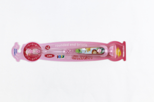 Cepillo de dientes desechable luminoso para niños con cabezal suave, limpieza de lengua, agarre cómodo y base con ventosa de diseño vertical - Product Image 3