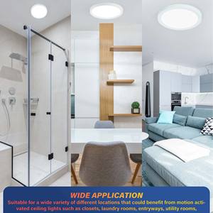 Lámparas de Techo Planas Pequeñas de Superficie, con Iluminación Lateral de 5 Pulgadas, 5CCT, Atenuables, Resistentes al Agua, ETL - Product Image 2