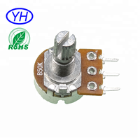 Potentiomètres rotatifs mono de haute qualité 16 mm WH148 1K 5k 10k 20k 50k 100k 500k alpha RV16 alps RK163 b200k