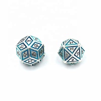 Dés à jouer en métal massif à 30 faces D30 sur mesure en gros, utilisation pour les jeux et les plateaux, logo personnalisé