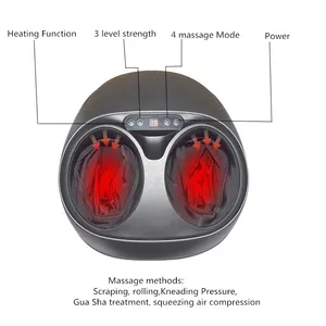 Electric Shiatsu Heating Roller Massage Blood Circulation Machine Roller Foot Massager With Airbag