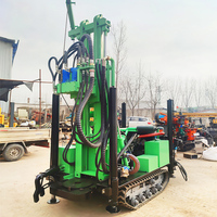 Mini appareil de forage de puits d'eau hydraulique RLD160 sur chenilles pour moteur diesel