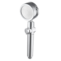 Pommeau de Douche Rotatif à 360 Degrés Haute Pression avec Jet et Pulvérisation Massante en ABS, Idéal pour Hôtels, Conception Portable