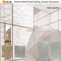 Paneles de pared de resina decorativos con grietas de hielo translúcido tejido de bambú, láminas de plástico para partición y techo