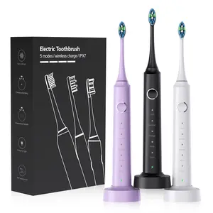 Escova de dentes vibratória elétrica inteligente IPX7 à prova d'água 38400VPM, mais nova venda quente de baixo ruído com OEM/ODM, compatível com com OEM/ODM, de 2024