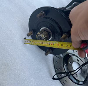 10 pouces roues et pneus moyeu essieu arrière disque Rotor frein marche arrière pour Adultos De Carreras <span class=keywords><strong>Go</strong></span> Kart - Product Image 4