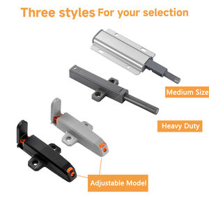 आधुनिक न्यूनतम एल्यूमीनियम मिश्र धातु/प्लास्टिक पुश-टू-ओपन रिबाउंडर चुंबकीय समायोज्य टिकाऊ विरोधी शोर कैबिनेट अलमारी दरवाजा - Product Image 6