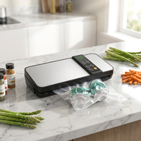 Scelleuse sous vide électrique portable automatique en acier inoxydable pour usage domestique avec affichage numérique
