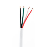 Hochwertiges, mehradriges, PVC-isoliertes Automobilkabel, 2-adrig, 1,5 mm²/2,5 mm², rot-schwarz, Kupfer-Lautsprecherkabel