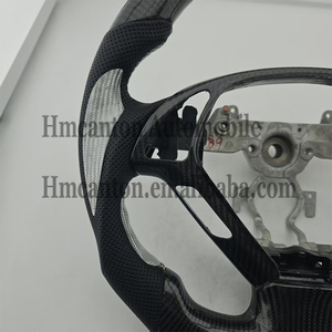 Volante Deportivo de Fibra de Carbono y Cuero Perforado, Personalizado para el Modelo de Auto Infiniti G27 G37 - Product Image 6