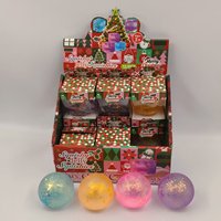 Balle Squishy de Noël en Maltose TPR Scintillante Extensible Jouet Anti-Stress Sensoriel pour Adolescents et Adultes 14+ – Coffret Cadeau