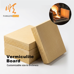 Plaque de <span class=keywords><strong>vermiculite</strong></span> haute température, plaque de <span class=keywords><strong>vermiculite</strong></span> réfractaire pour couvercle de cuve et préservation de la chaleur du métal fondu - Product Image 1