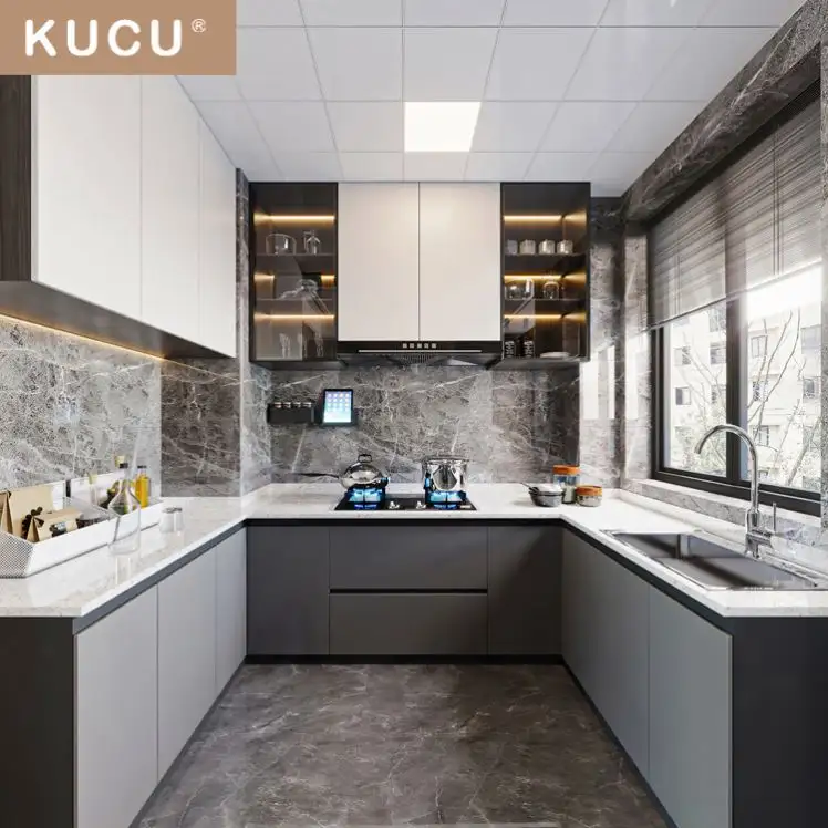 Plano aberto moderno kitchens pequeno armário desenhos para apartamentos cozinha armário fronts