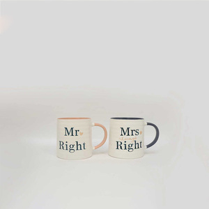Set di Tazze per Coppie <span class=keywords><strong>Mr</strong></span> <span class=keywords><strong>Right</strong></span> & Mrs Always <span class=keywords><strong>Right</strong></span>, 2 Tazze da Caffè in Ceramica, Regalo per Matrimonio, Fidanzamento, Addio al Nubilato - Product Image 2