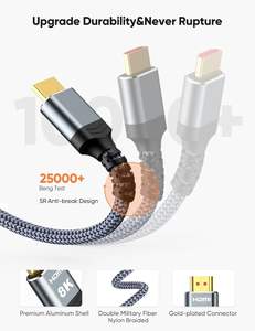 <span class=keywords><strong>Cable</strong></span> HDMI Certificado 8k HDMI 2.1, 48gbps, 1m 1.5m 2m 3m 5m, <span class=keywords><strong>Cable</strong></span> HDMI 2.1v <span class=keywords><strong>para</strong></span> <span class=keywords><strong>TV</strong></span> y PC - Product Image 3