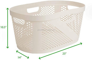 2026 paniers de rangement à linge salle de bain chambre maison ivoire <span class=keywords><strong>40</strong></span> litres panier à vêtements - Product Image 6