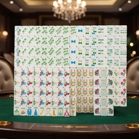 Pabrik Mahjong Premium Yunduo |   Mint & Roses (dengan Mat) Siap Dikirim