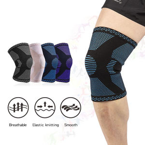 Genouillère de compression en nylon pour la lutte, la musculation, la course à pied, le volley-ball, avec gel de silicone - Product Image 2