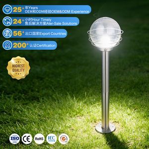 Lámpara Solar de Jardín de Acero Inoxidable, LED, Impermeable, para Exteriores, para Hogar, Villa, Patio, Paisaje - Product Image 1