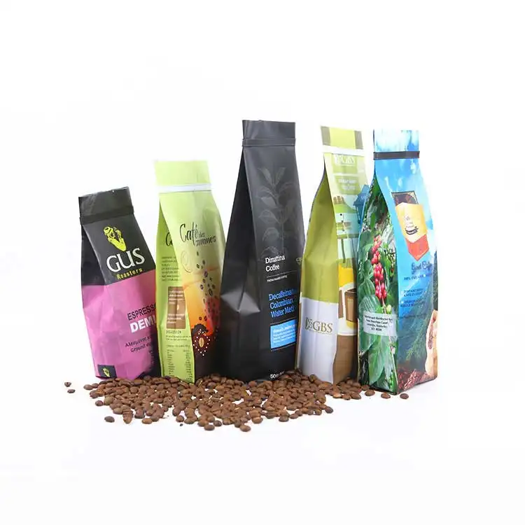 Hot Selling Italian Ground Coffee Mix Selection 500g Plastic Coffee Bag for Coffee Shops