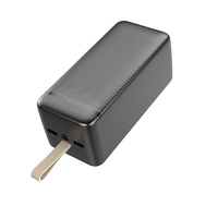 Batterie externe OEM tendance 30000 mAh avec câbles intégrés (en option) et écran numérique, charge rapide 20W, chargeur portable d'extérieur