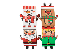 Cajas de papel para dulces de Navidad, bonitas cajas de papel para recuerdo de fiesta de Navidad, recipientes para galletas y Chocolate para diseños surtidos - Product Image 4