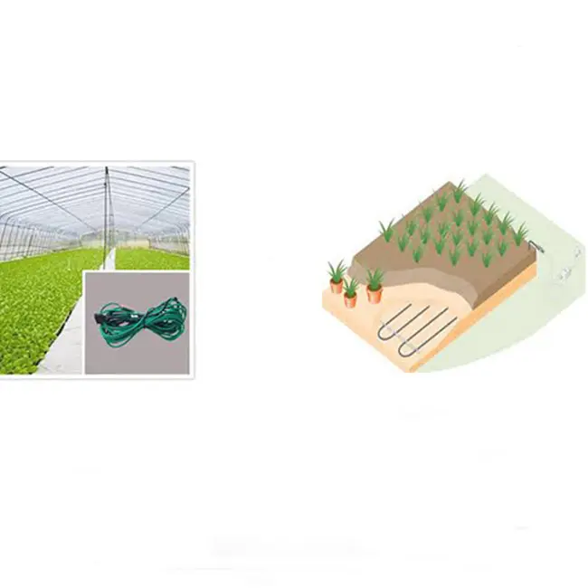 Plant heating mats outside ground floor sensor matcontrol the heat regulation in greenhouses,chicken shedsand pig farms