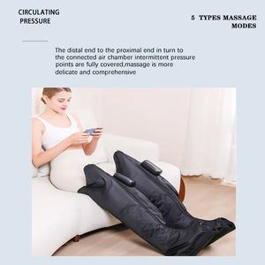 Elétrica sem fio portátil relaxar recuperação terapia sistema botas Air Compression Leg Compression <span class=keywords><strong>Massager</strong></span> com calor e vibração - Product Image 6