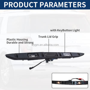 Poignée de trappe de <span class=keywords><strong>coffre</strong></span> arrière chromée avec lampe pour <span class=keywords><strong>Mini</strong></span> Cooper S R56 R57 R58 R59 R60 R61 2005-15 poignée de couvercle de garniture de hayon 51137074020 - Product Image 5