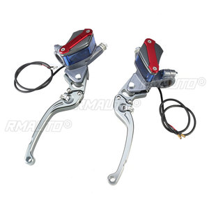 1 paire de leviers de maître-cylindre de frein 7/8'' (22 mm) pour moto, leviers de maître-cylindre d'embrayage avec réservoir, freins de moto - Product Image 5