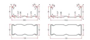 شعاع صندوق مضلعة مجلفنة من من من من من من من من من من - Product Image 6