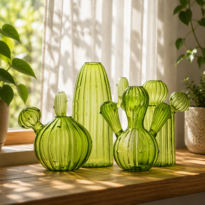 <span class=keywords><strong>Vaso</strong></span> Creativo <span class=keywords><strong>in</strong></span> Vetro Trasparente per Piante Idroponiche <span class=keywords><strong>di</strong></span> <span class=keywords><strong>Cactus</strong></span>, Ornamento Semplice Personalizzato - Product Image 1