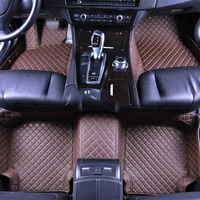 Tapis de voiture violet universel en cuir, tapis de sol de voiture 3 pièces 4 pièces 5 pièces tous les accessoires automobiles disponibles