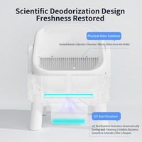 Litière pour chat intelligente à grande capacité de 75 L, contrôle par application, nettoyage automatique, pour les foyers multi-chats