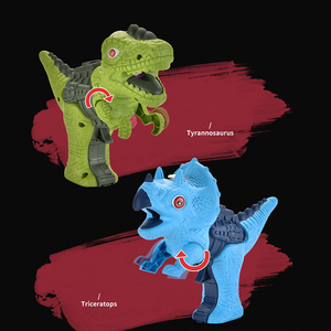 مسدس ماء بلاستيكي ملون على شكل ديناصور كرتوني رائج للألعاب الصيفية الخارجية - Product Image 2