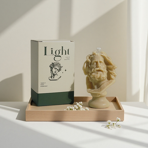 Velas de arte únicas para decoración del hogar de lujo hechas a mano, figura de Grecia, escultura artesanal, velas de cera de soja con aroma - Product Image 4