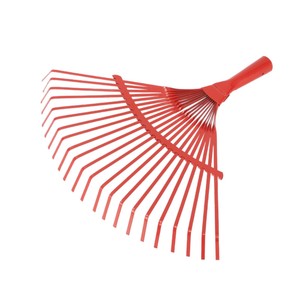 Leaf Rake Steel 22 Tines Green Head Landscaping Tool - Product Image 5