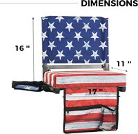 Sièges de stade avec dossier, chaises de tribune avec dossier et coussin, sièges de tribune rembourrés épais, comprenant une sangle d'épaule